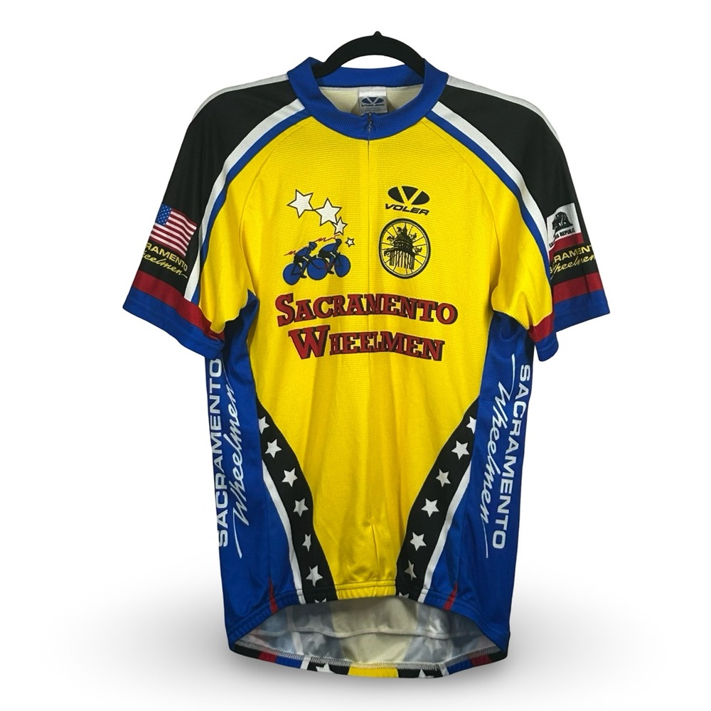 Voler Sacramento Wheelmen Cycling Jersey‎ Size Large Bicycle Cyclist Wheelman